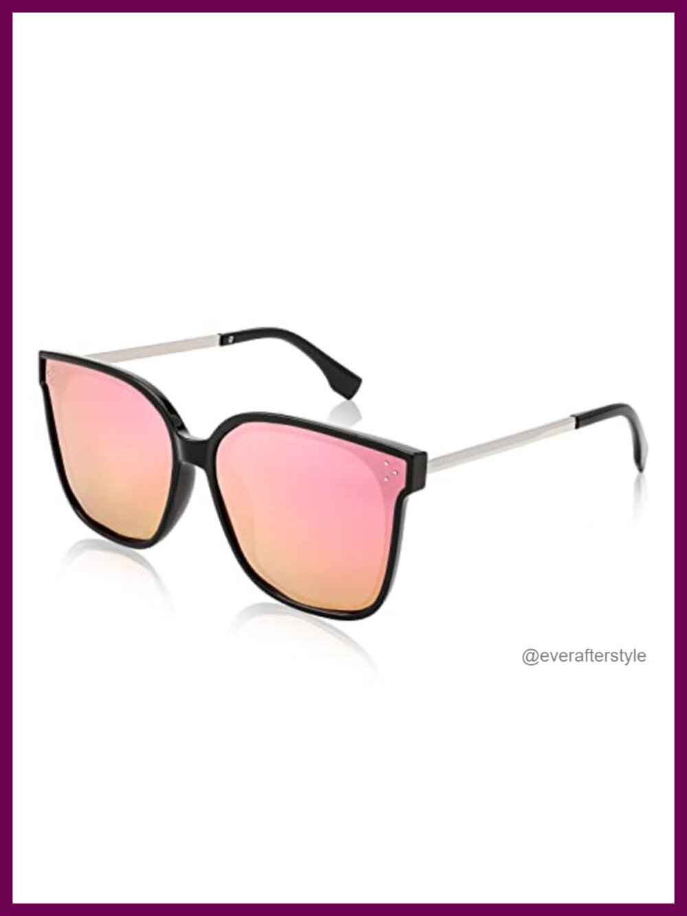 Oversized Retro Square Polarized Sunglasses UV400